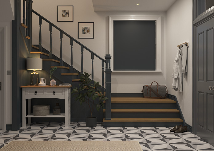 Rimini (Blackout), Black & Optima Black - Double Roller Blind - Image 7